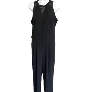 Mossimo | Black Jumpsuit | Sleeveless | Mesh Cutout